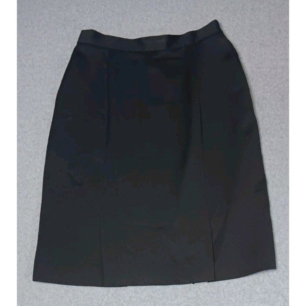 VTG Norton McNaughton ALine Skirt 16 Black Corpcore Dark Academia Office Siren